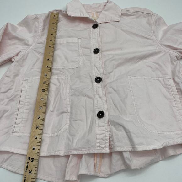 CHINO by Anthro Jacket Pink Button-Up Swing Button Up Womens Size XS Lightweight - Picture 7 of 7